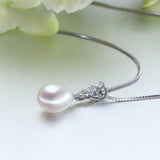 High Pearl Jewelry AAAA Freshwater Pearl Pendant 925 Silver Women Gift