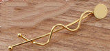 50 PCS Hair Clip Settings Metal Barrettes DIY Hair Clips Blank Hairpin Base