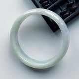 Zheru Jewelry Natural Burmese Jadeite Light 54mm-64mm Bracelet