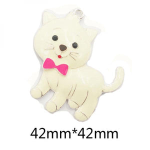10pcs Farm Animal Enamel Pendants for Kids Necklace