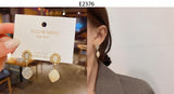 SSE2 Silver Hoop Earrings Zircon Female Piercing Earings