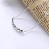 925 Sterling Silver Beads Pendant Necklace European Party Gift Jewelry