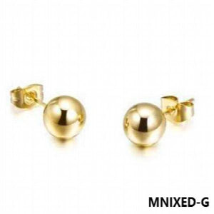 MINIXED Round Hollow Earrings Stud Earrings Women Jewelry Rose Girl