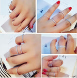 CZ Eternity Engagement Rings Silver 925 Women Jewelry Wedding Gift