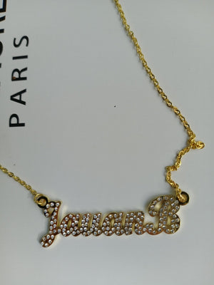 Name Letters Necklaces for Women Chain Personalized Initial A-Z Font