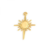 Brass Star Pendant for Jewelry Making