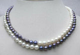 7-8mm Freshwater Pearl Clasp Tai Chi Necklace