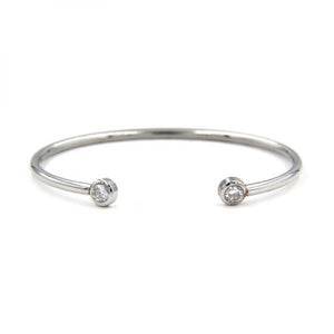 Crystal Rhinestone Cuff Bangle Stainless Steel Bracelet