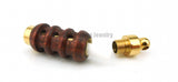 Wood Aroma Pendant 316L Stainless Steel Vial For Essential Oil