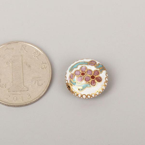 Small Enamel Flower Loose Beaded DIY Cloisonne Jewelry Findings