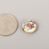 Small Enamel Flower Loose Beaded DIY Cloisonne Jewelry Findings