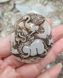 Natural Hand-carve Antique Jade Necklace Pendant Jewelry Men Women