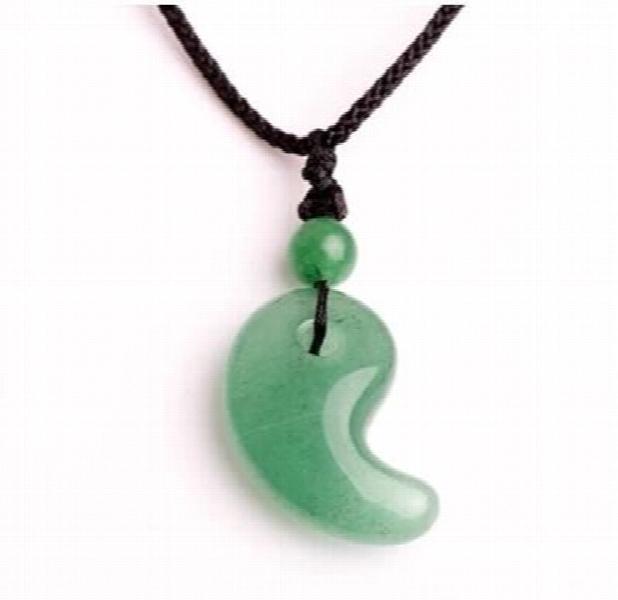 Natural Crystal Pendant Dongling Jade Magatama Tai Chi Yin Yang Fish