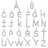 Cross-border Hip-hop Necklace Zircon Letter Necklace Multi-color Zircon Pendant
