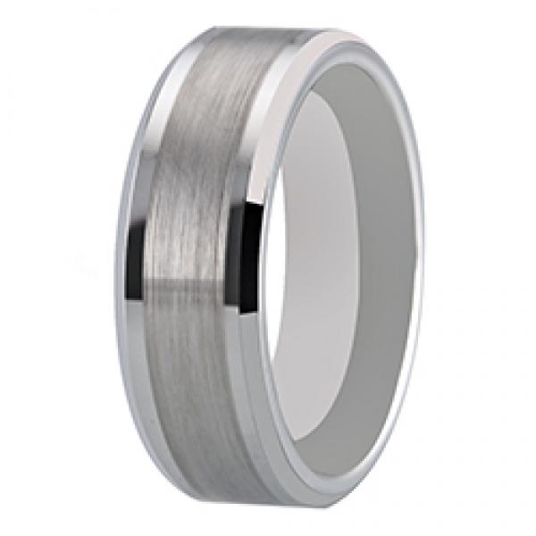 Matte Tungsten Wedding Band Ring Engraving Anniversary Jewelry