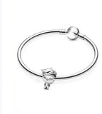 DIY Pan Bracelet Sterling Silver Rose Charm Bracelet