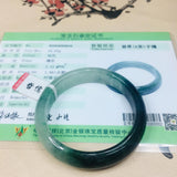 Natural Jadeite Bracelet Ice Bottom Green 54-62mm Female Gift