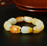 Natural Hetian Jade Rough Stone Bracelet - Men's & Women's Jewelry