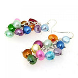 Baroque Freshwater Pearl Gemstone Earrings 925 Silver Hook