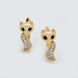 Arrival Women 18K Rose Gold Filled Fox Stud Earrings
