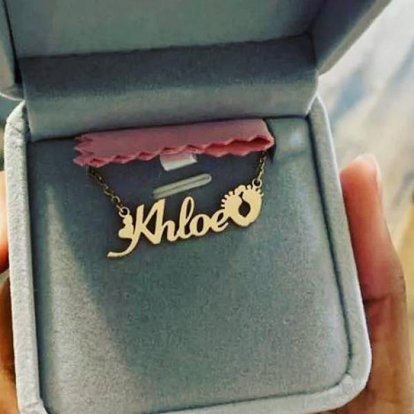 Personalized Name Necklace Bridesmaid Gift Rose Chain Choker