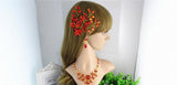 Red Rhinestone Hair Vine Chinese Wedding Accessories
