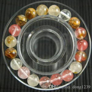 10mm Multicolor Tourmaline Watermelon Pearl Bracelet 7.5