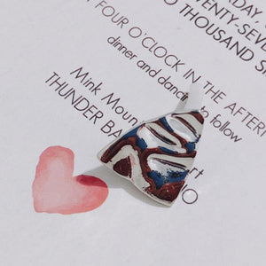 Spring Morandi Triangle Earrings DIY Accessories