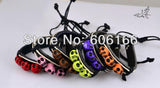 12pc Mix Skull Leather Bracelet Skeleton Tribe Jewelry