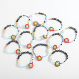 Colorful Flower Beaded Bracelets for Women - Holiday Jewelry Gift
