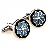 Enamel Fingerprint Cufflink Angel Wing Cuff Link