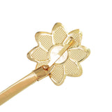 Silver European Flower Elastic Waist Chain Belt Women Screw Lock