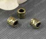 100pcs 9*8MM Zinc Alloy Bead Antique Bronze Plated Jewelry Findings