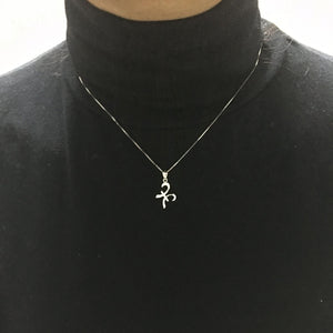 925 Silver Pisces Necklace Zircon Horoscope Pendant Zodiac Jewelry