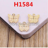 100pcs Alloy Gold Butterfly Charms DIY Necklace Bracelet Earring Pendants