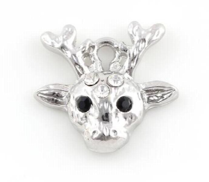 20PCS 20x19mm Deer Antlers Pendant Charms DIY Accessory for Floating Locket