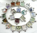 Opal Quartz Turquoise Lapis Gravel Stone Pendant for Jewelry Making