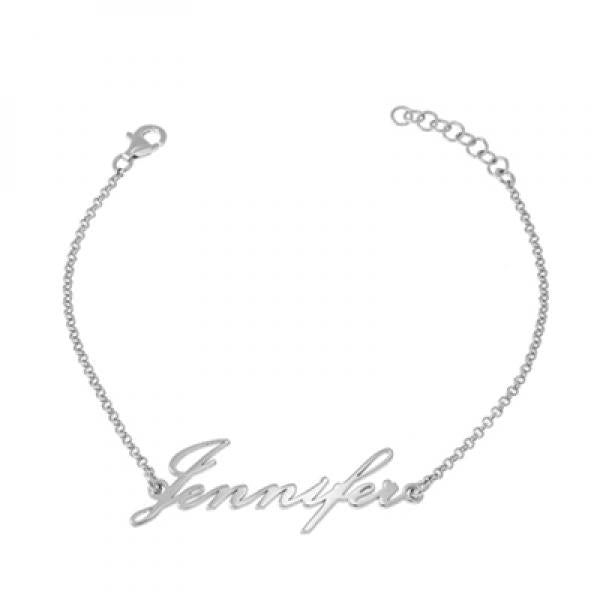 Personalized Name Bracelet with Box - Stainless Steel Charm Jewelry