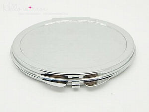 10 Pcs Blank Oval Compact Mirror DIY & Double Faced Pocket Makeup
