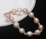 Baroque Pearl Bracelet, Freshwater Natural Jewelry