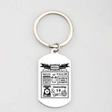 Personalized Newborn Stats Keychain Gift