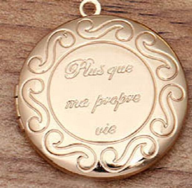 10pcs Round Locket Pendant Charms Multi-color Plated Brass Jewelry
