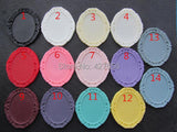 50pcs Resin Filigree Border Base Setting Tray Bezel Charm Finding