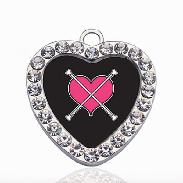 Baton Twirling Circle Charm DIY Jewelry Making