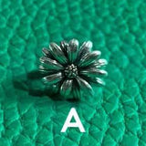 Mistletoe 925 Sterling Silver Daisy Flower Stoppper Spacer Charm Bead