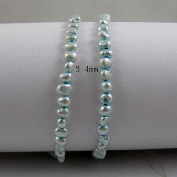 3-4mm Light Freshwater Pearl Loose Beads String