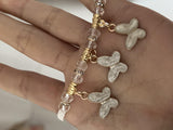 12 Pcs Pearlescent Butterfly Charm Bracelet Lucky Adjustable Bracelets