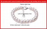 Freshwater Pearl Charm Bracelet for Women 9-10mm Natural Pearl Fine Jewelry
