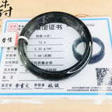 Zheru Jadeite Bracelet Natural Ice Chicken 54-62mm Female Gift with Certificate