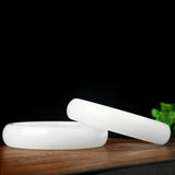 Natural Hetian Jade Bangle Princess Jewelry Gift